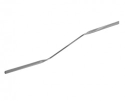 Mikro dupla-spatula, hajlított, kerek nyéllel 100 mm