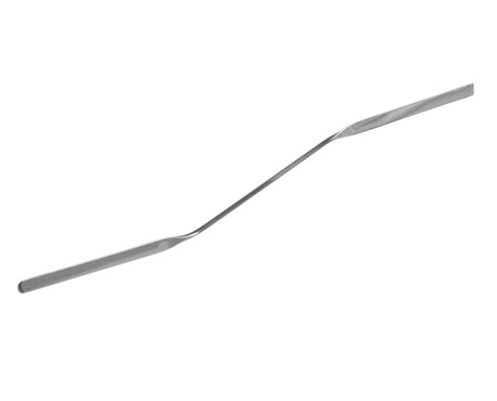 Mikro dupla-spatula, hajlított, kerek nyéllel 100 mm