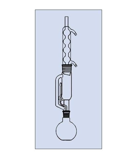 Soxhlet extraháló golyóshűtő alul:NS45/40 100-150ml-hez