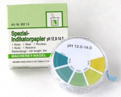 pH-papír tekercs special  12.0-14pH